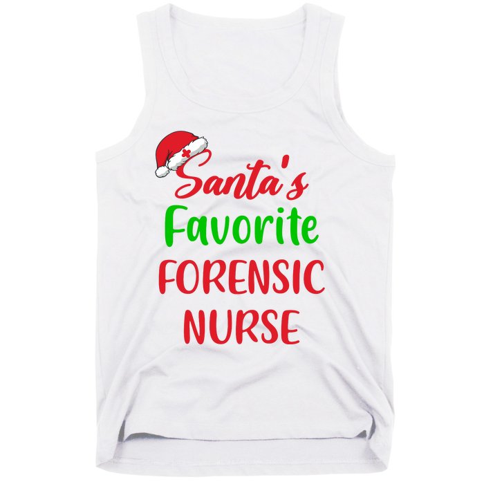 Santas Favorite Forensic Nurse Funny Christmas Tank Top