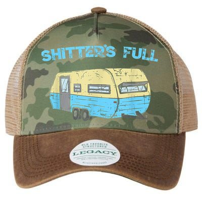 Shitter's Full Funny Camping Van Camper Trailer Camp Legacy Tie Dye Trucker Hat