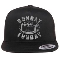 Sunday Funday Football Lover Flat Bill Trucker Hat