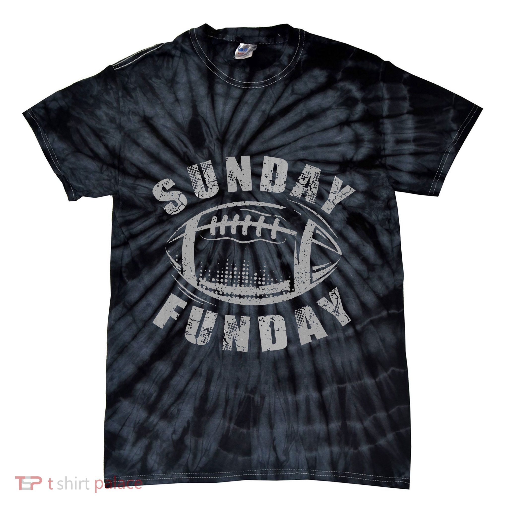 Sunday Funday Football Lover Tie-Dye T-Shirt