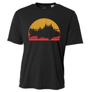 Steelhead Fishing Forest Treeline Trout Fisherman Gift Cooling Performance Crew T-Shirt