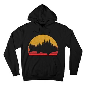 Steelhead Fishing Forest Treeline Trout Fisherman Gift Hoodie