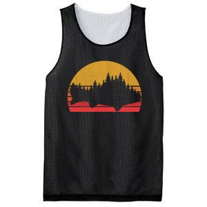 Steelhead Fishing Forest Treeline Trout Fisherman Gift Mesh Reversible Basketball Jersey Tank