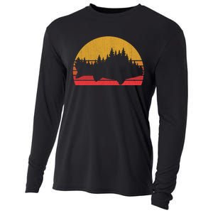 Steelhead Fishing Forest Treeline Trout Fisherman Gift Cooling Performance Long Sleeve Crew