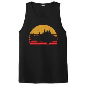 Steelhead Fishing Forest Treeline Trout Fisherman Gift PosiCharge Competitor Tank