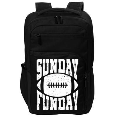 Sunday Funday Funny Football Quote For Sport Lovers Meaningful Gift Impact Tech Backpack