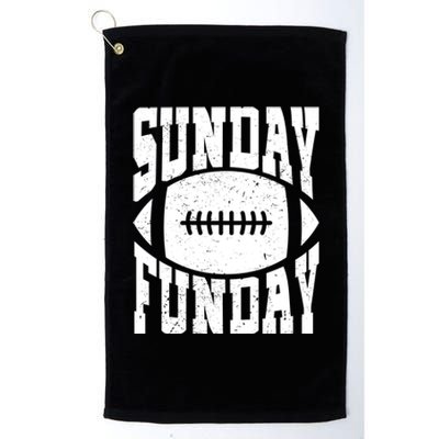 Sunday Funday Funny Football Quote For Sport Lovers Meaningful Gift Platinum Collection Golf Towel