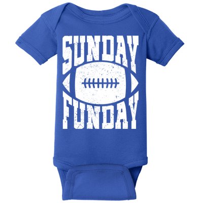 Sunday Funday Funny Football Quote For Sport Lovers Meaningful Gift Baby Bodysuit