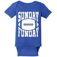 Sunday Funday Funny Football Quote For Sport Lovers Meaningful Gift Baby Bodysuit