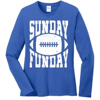 Sunday Funday Funny Football Quote For Sport Lovers Meaningful Gift Ladies Long Sleeve Shirt