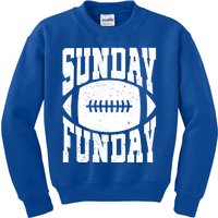 Sunday Funday Funny Football Quote For Sport Lovers Meaningful Gift Kids Sweatshirt