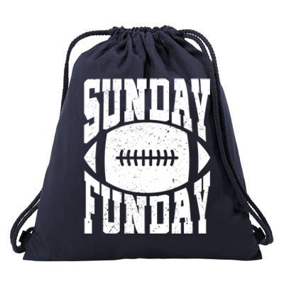 Sunday Funday Funny Football Quote For Sport Lovers Meaningful Gift Drawstring Bag