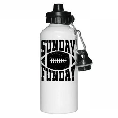 Sunday Funday Funny Football Quote For Sport Lovers Meaningful Gift Aluminum Water Bottle