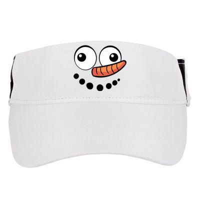 Snowman Face Family Christmas Matching Costume Adult Drive Performance Visor