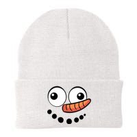 Snowman Face Family Christmas Matching Costume Knit Cap Winter Beanie