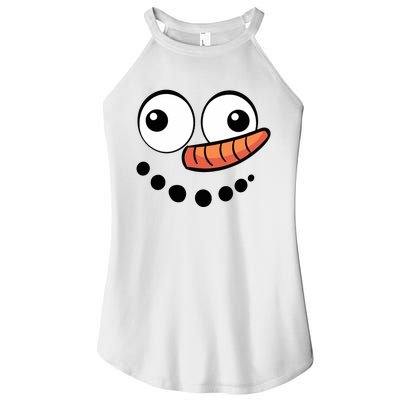 Snowman Face Family Christmas Matching Costume Women’s Perfect Tri Rocker Tank