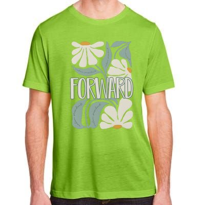 Subtle Floral Forward Flower Adult ChromaSoft Performance T-Shirt