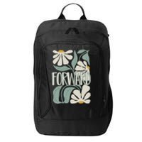 Subtle Floral Forward Flower City Backpack