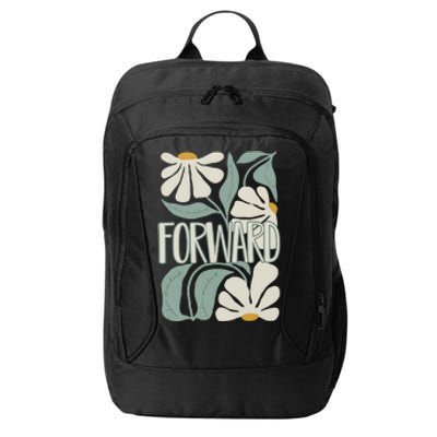 Subtle Floral Forward Flower City Backpack