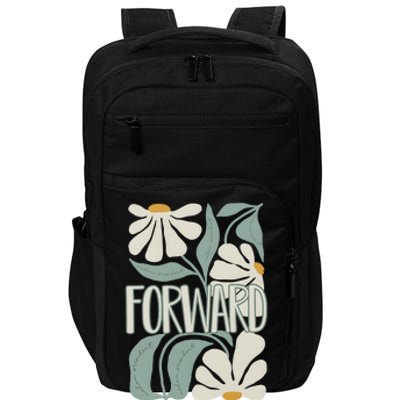 Subtle Floral Forward Flower Impact Tech Backpack