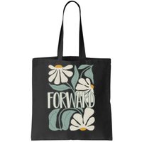 Subtle Floral Forward Flower Tote Bag