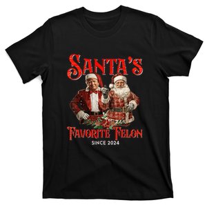 SantaS Favorite Felon Since 2024 Christmas Xmas Funn Christmas Xmas Funny Trump T-Shirt