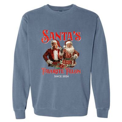 SantaS Favorite Felon Since 2024 Christmas Xmas Funn Christmas Xmas Funny Trump Garment-Dyed Sweatshirt