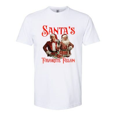 SantaS Favorite Felon Since 2024 Christmas Xmas Funn Christmas Xmas Funny Trump Softstyle® CVC T-Shirt