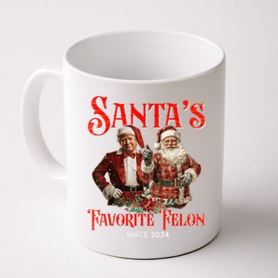 SantaS Favorite Felon Since 2024 Christmas Xmas Funn Christmas Xmas Funny Trump Coffee Mug