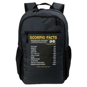 Scorpio Facts Funny Horoscope Astrology Zodiac Sign Gift Daily Commute Backpack