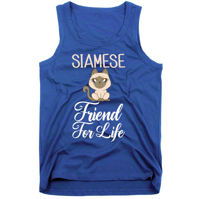 Siamese Friend For Life Siamese Cat Gift Tank Top