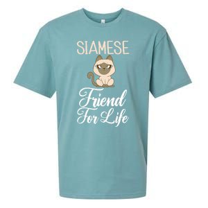 Siamese Friend For Life Siamese Cat Gift Sueded Cloud Jersey T-Shirt