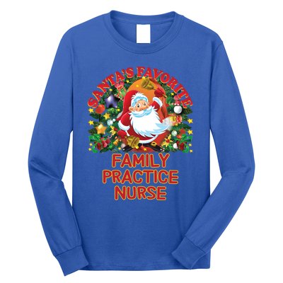 Santas Favorite Family Practice Nurse Nursing Accessories Gift Long Sleeve Shirt