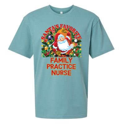 Santas Favorite Family Practice Nurse Nursing Accessories Gift Sueded Cloud Jersey T-Shirt