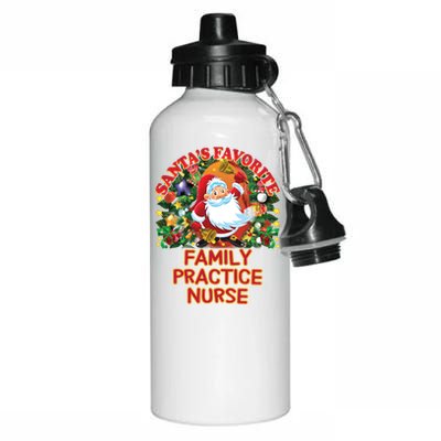 Santas Favorite Family Practice Nurse Nursing Accessories Gift Aluminum Water Bottle