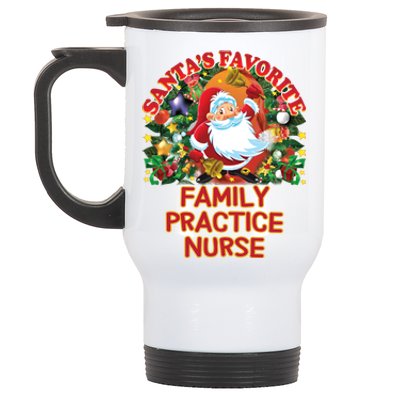 Santas Favorite Family Practice Nurse Nursing Accessories Gift Stainless Steel Travel Mug