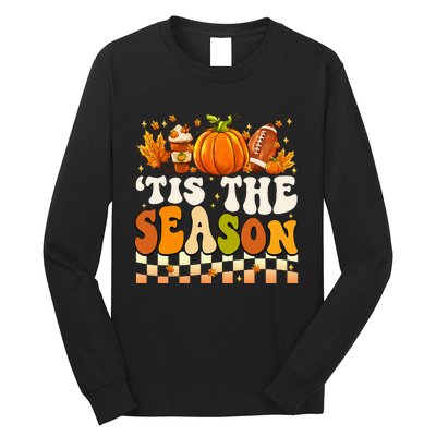 Seasonal Fall Football Pumpkin Leaf Coffee Mug Long Sleeve Shirt