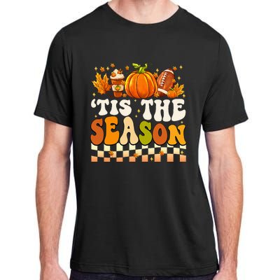 Seasonal Fall Football Pumpkin Leaf Coffee Mug Adult ChromaSoft Performance T-Shirt