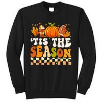 Seasonal Fall Football Pumpkin Leaf Coffee Mug Tall Sweatshirt