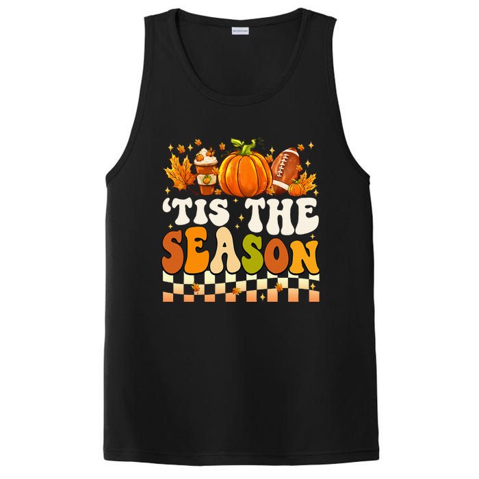 Seasonal Fall Football Pumpkin Leaf Coffee Mug PosiCharge Competitor Tank