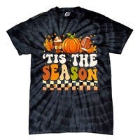 Seasonal Fall Football Pumpkin Leaf Coffee Mug Tie-Dye T-Shirt