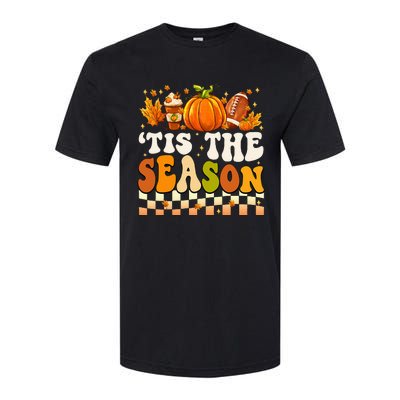 Seasonal Fall Football Pumpkin Leaf Coffee Mug Softstyle CVC T-Shirt