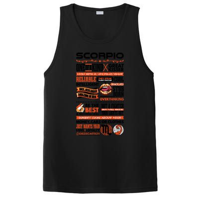 Scorpio Facts Funny Zodiac Sign Graphic Gift PosiCharge Competitor Tank