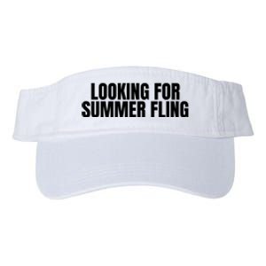 Summer Fling Fling Summer Flirting Love Memories Nostalgia Looking For Fu Valucap Bio-Washed Visor