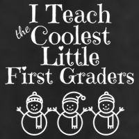 Snowman First Grade Teacher Shirt Coolest Little 1st Graders 7 Panel Mesh Trucker Snapback Hat