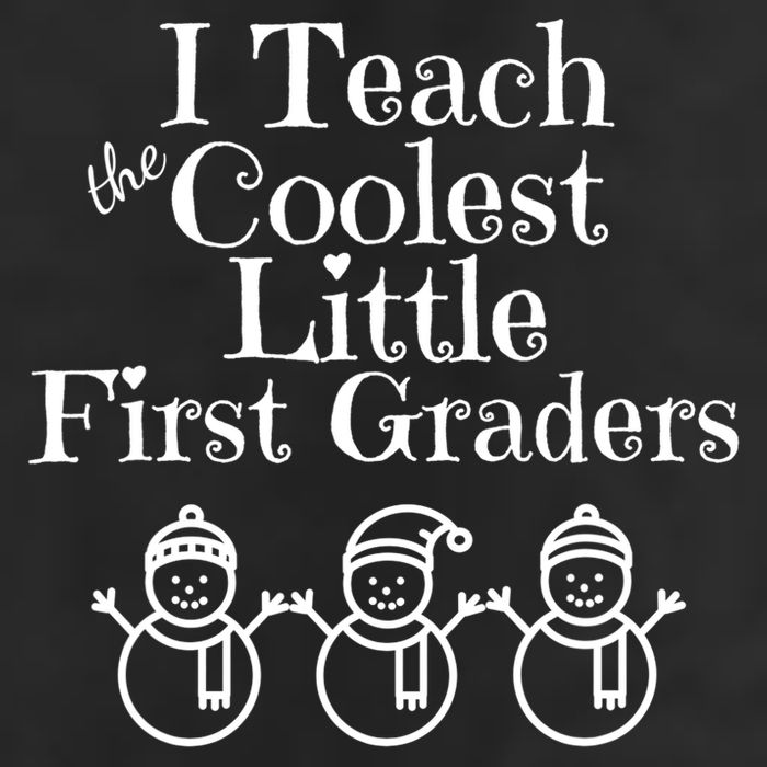 Snowman First Grade Teacher Shirt Coolest Little 1st Graders Adult Drive Performance Visor