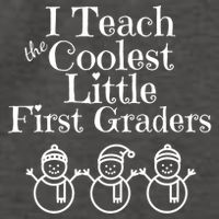 Snowman First Grade Teacher Shirt Coolest Little 1st Graders Vector Backpack