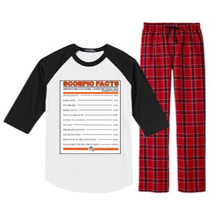 Scorpio Facts Gift Raglan Sleeve Pajama Set