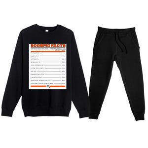 Scorpio Facts Gift Premium Crewneck Sweatsuit Set