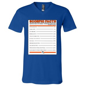 Scorpio Facts Gift V-Neck T-Shirt